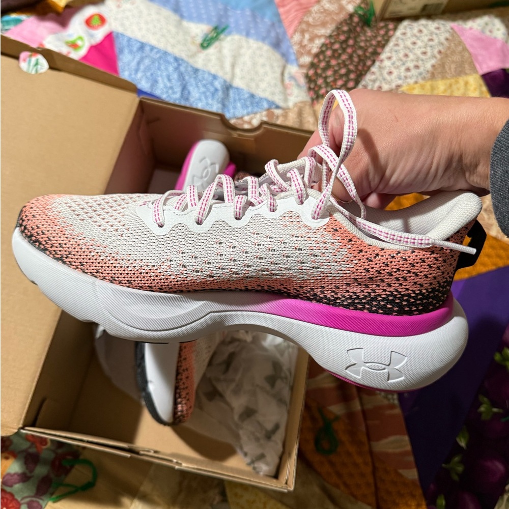 Under Armour Women's Pink Gradient Athletic Shoes